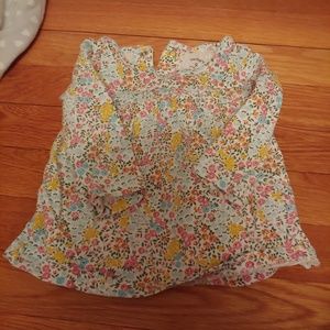 Baby girl floral long sleeve peplum